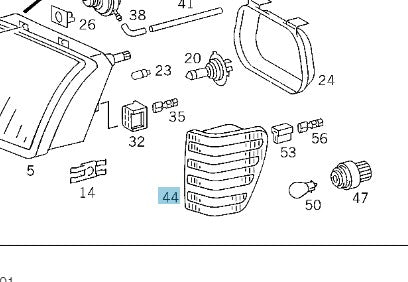 Mercedes TURN SIGNAL LAMP - LEFT