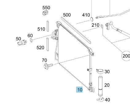 MERCEDES X-CLASS Condenser